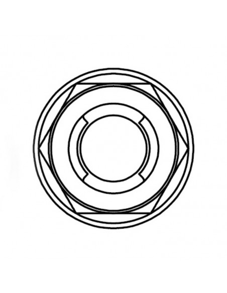 Ecrou Fuji à bride BOLT M8x1,25mm tête 12mm acier 10 pièces