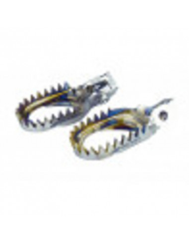 Reposes-pieds SCAR titane anti-boue