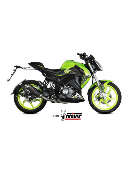 Ligne complète MIVV GP inox noir - Keeway RKF 125