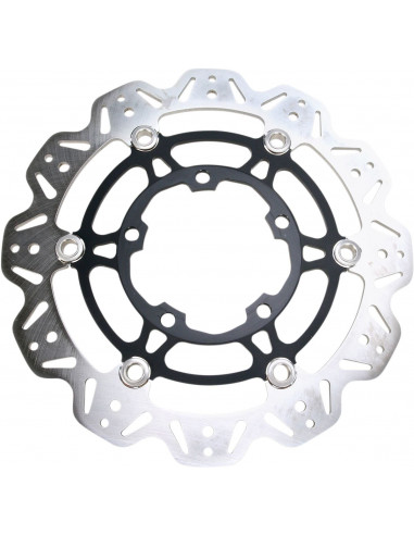 BRAKE RTR FLT VEE WAVE BLK FR