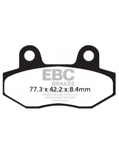 BRAKE PAD ORGANIC STREET