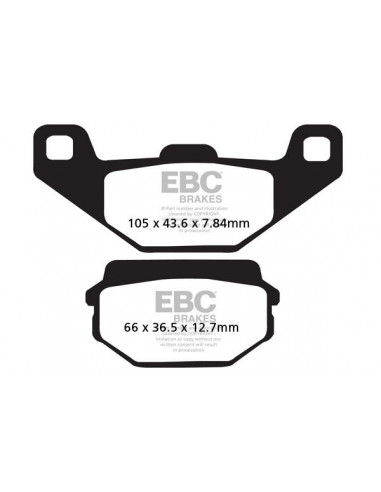 BRAKE PAD FA SER ORGANIC