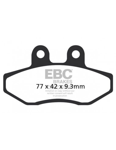 BRAKE PAD SFA ORG SCOOTER