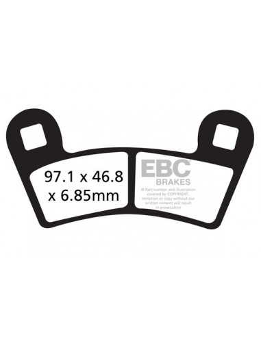 BRAKE PAD CARBON TT DIRT