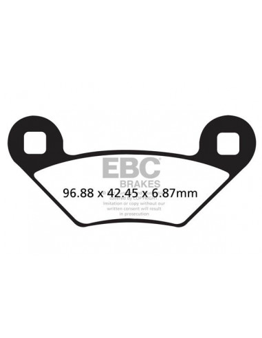 BRAKE PAD CARBON TT DIRT