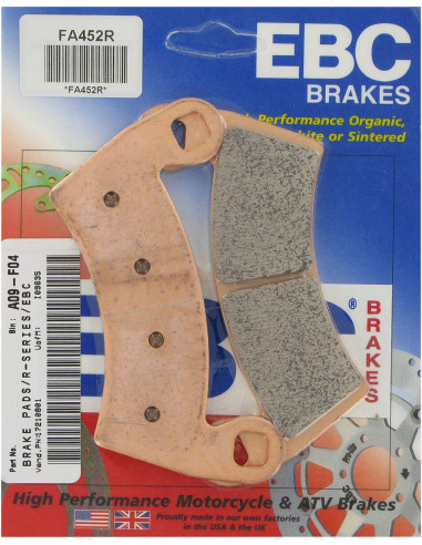 BRAKE PAD SINT R SERIES