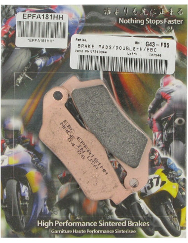 BRAKE PAD EPFA SIN EXT PRO