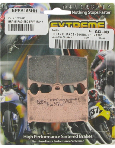 BRAKE PAD EPFA SIN EXT PRO