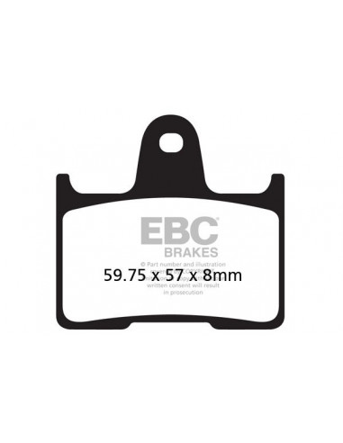 BRAKE PAD VEE SEMISNTRD