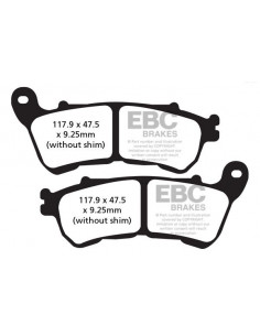 BRAKE PAD VEE SEMISNTRD