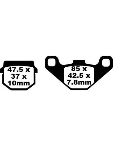 BRAKE PAD CARBON TT DIRT