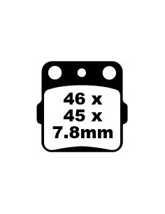 BRAKE PAD CARBON TT DIRT
