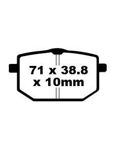BRAKE PAD FA SER ORGANIC