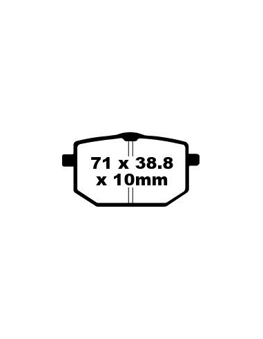 BRAKE PAD FA SER ORGANIC