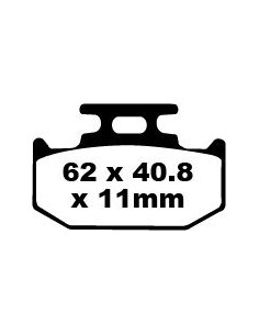 BRAKE PAD CARBON TT DIRT