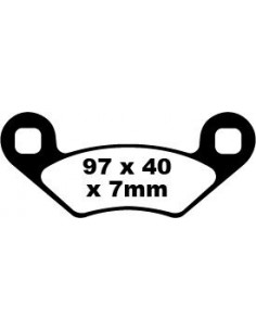 BRAKE PAD CARBON TT DIRT