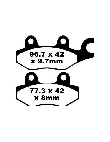 BRAKE PAD CARBON TT DIRT