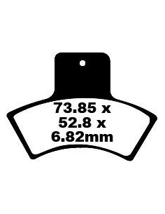 BRAKE PAD CARBON TT DIRT