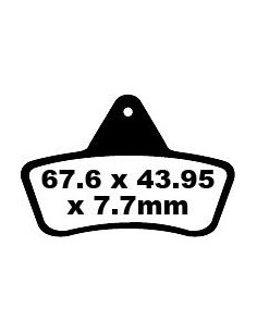 BRAKE PAD CARBON TT DIRT