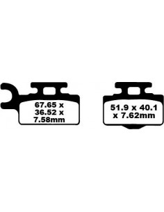 BRAKE PAD CARBON TT DIRT