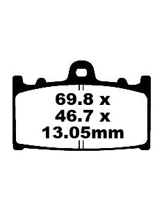 BRAKE PAD CARBON TT DIRT