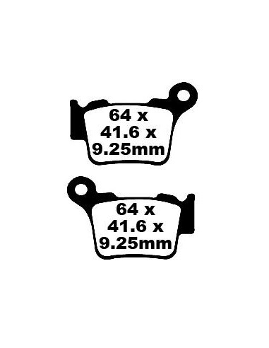 BRAKE PAD CARBON TT DIRT
