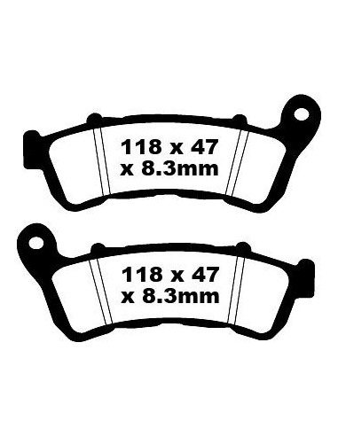 BRAKE PAD FA SER ORGANIC