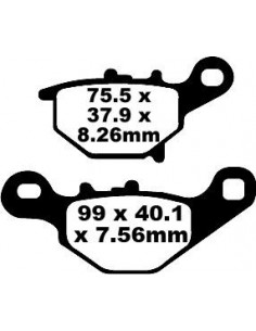BRAKE PAD CARBON TT DIRT