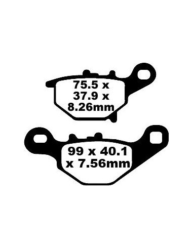 BRAKE PAD CARBON TT DIRT