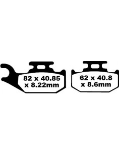 BRAKE PAD CARBON TT DIRT