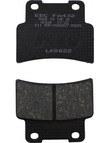 BRAKE PAD FA SER ORGANIC