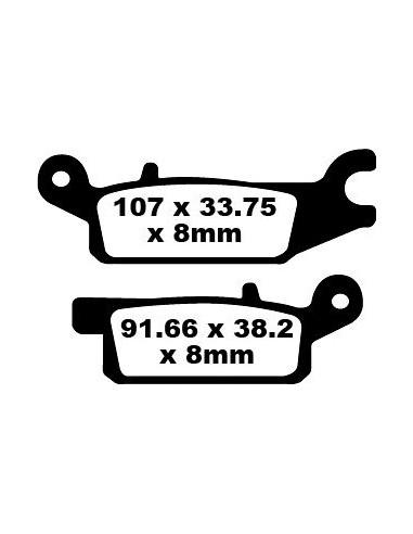 BRAKE PAD CARBON TT DIRT