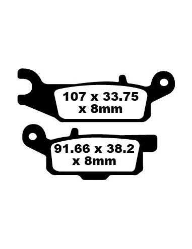 BRAKE PAD CARBON TT DIRT