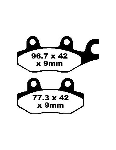 BRAKE PAD SFA ORG SCOOTER