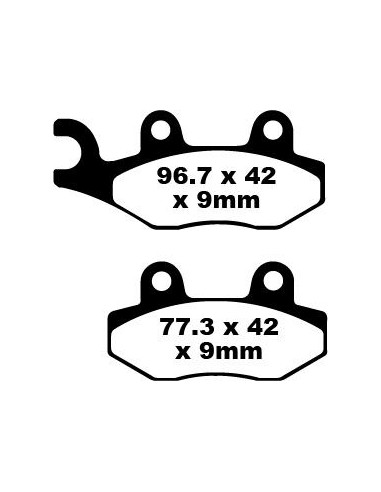 BRAKE PAD SFA ORG SCOOTER