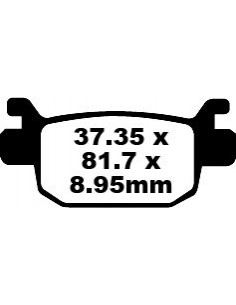 BRAKE PAD SFA ORG SCOOTER