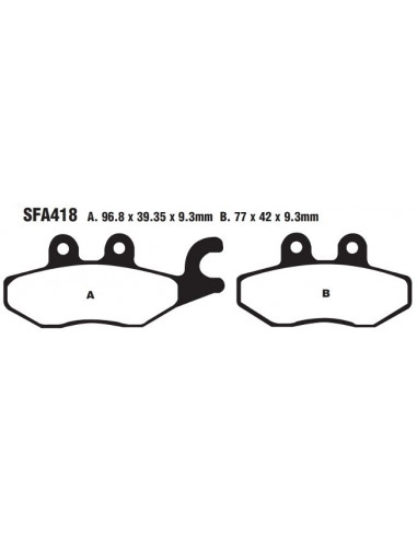 BRAKE PAD SFA ORG SCOOTER