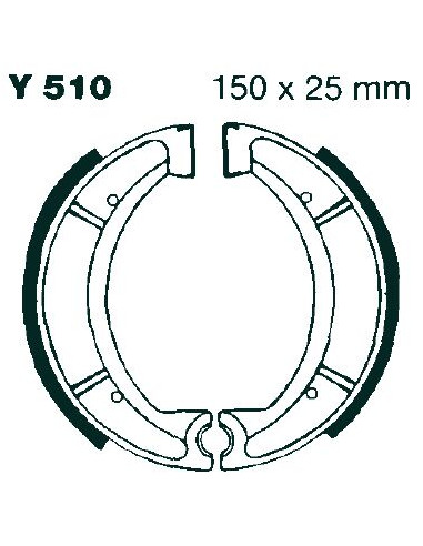 BRAKE SHOE GROOVED