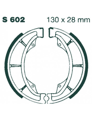 BRAKE SHOE GROOVED