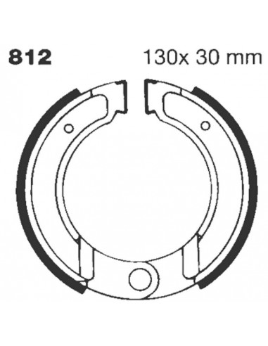 BRAKE SHOE GROOVED