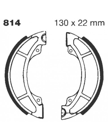 BRAKE SHOE GROOVED