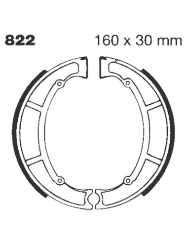 BRAKE SHOE GROOVED