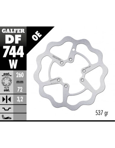 BRAKE DISC FIXED WAVE