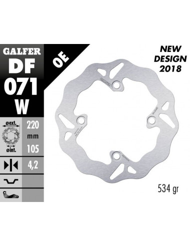 BRAKE DISC FIXED WAVE