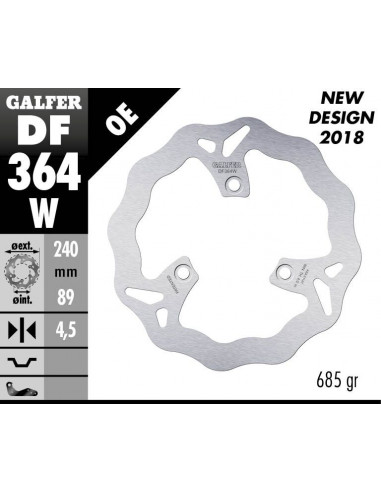 BRAKE DISC FIXED WAVE
