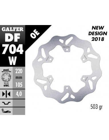 BRAKE DISC FIXED WAVE