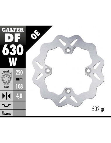 BRAKE DISC FIXED WAVE