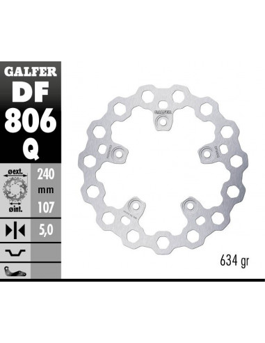 BRAKE DISC FIXED CUBIQ