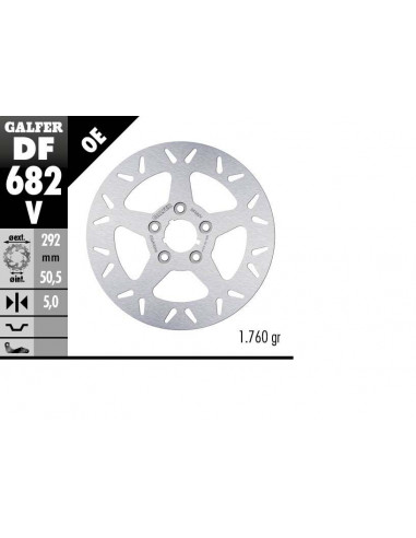 BRAKE DISC FIXED ROUND