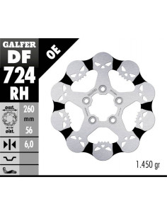 BRAKE DISC FIXED SKULL
